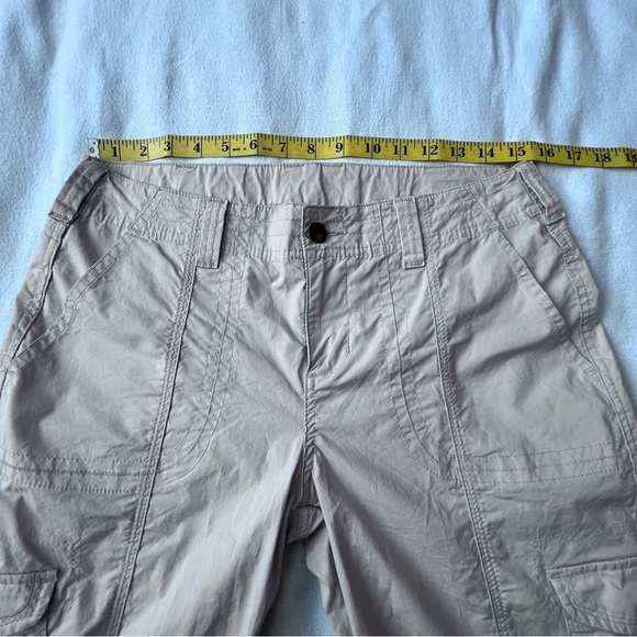 Boston Proper Cargo Crop Pants Convertible Length in Sand Women’s Size 10 - Picture 10 of 12